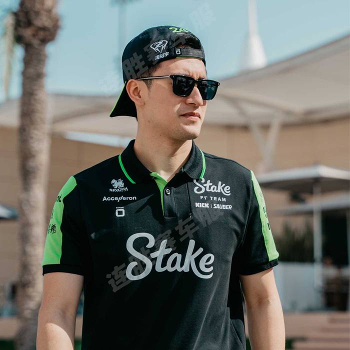24 New product Stake team F1 Racing Hat Zhou Guanyu Same Baseball Candid Candie Men's Cotton Cotton Embroidery