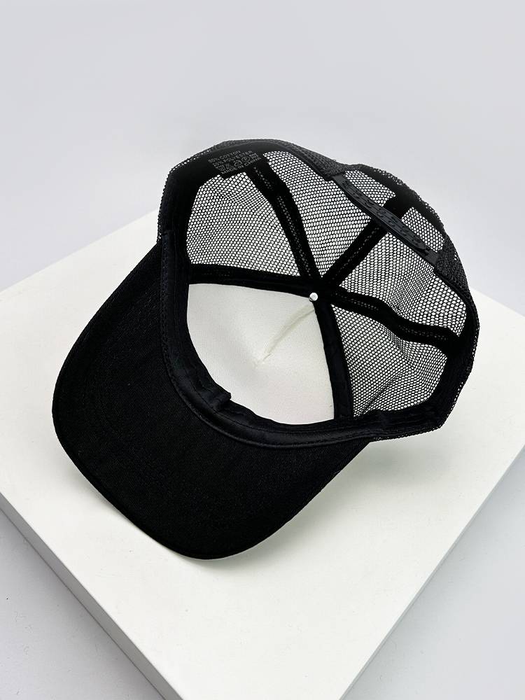 New American retro letter Printing baseball cap Men's shaded breathable motorcycle outdoor hip hip -hop modern half net cap