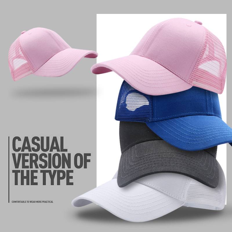Summer peak hat custom logo printing embroidered net cap Baseball caps advertising supermarket men's and women's work cap pure cotton cotton