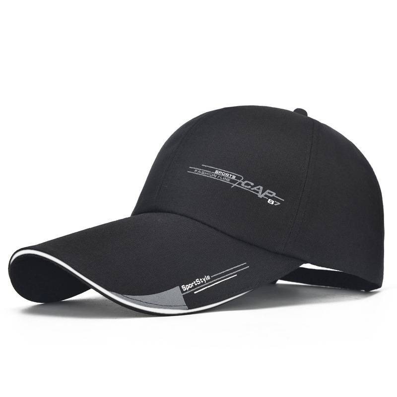 Hat Men's summer baseball cap plus the brim of Korean version of the tide sunscreen net cartridge sun hat female fishing shading peaked