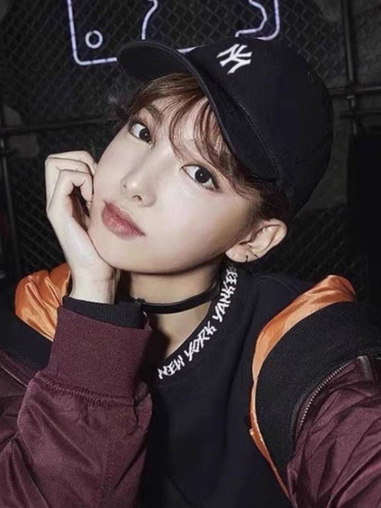 Hat female new NY baseball hat Men and women 2024 Korean tide la sun hat big head circumference soft top CP77 peaked cap