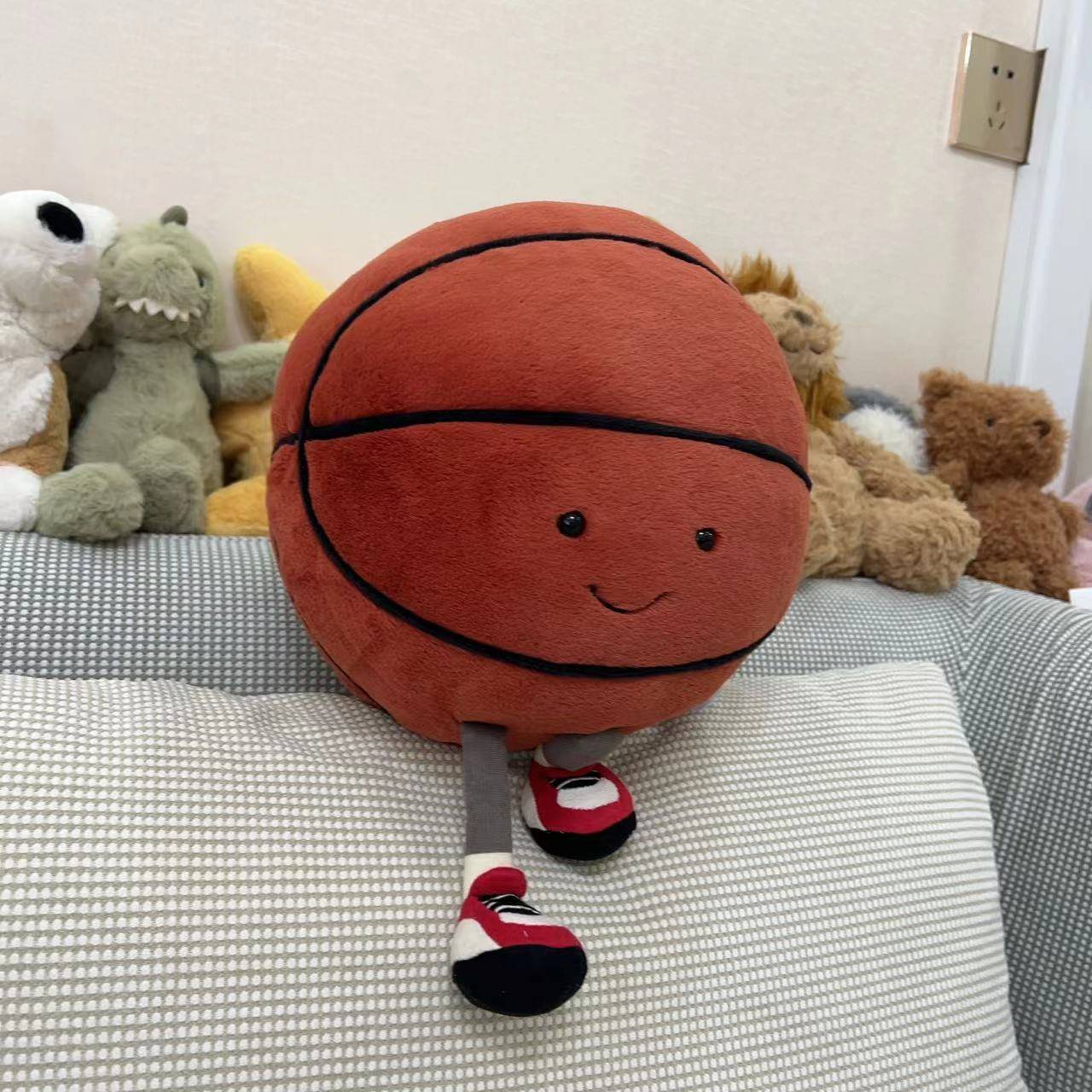 Spot jellycat basketball football badminton tennis baseball golf table tennis racket pendant doll