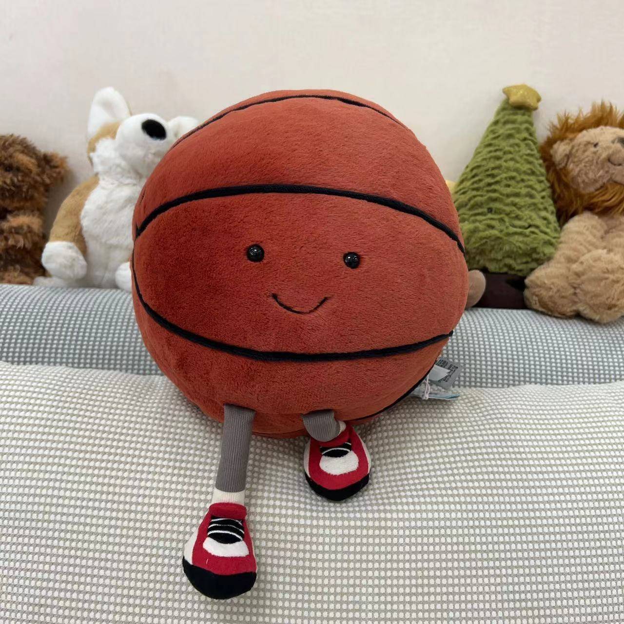 Spot jellycat basketball football badminton tennis baseball golf table tennis racket pendant doll