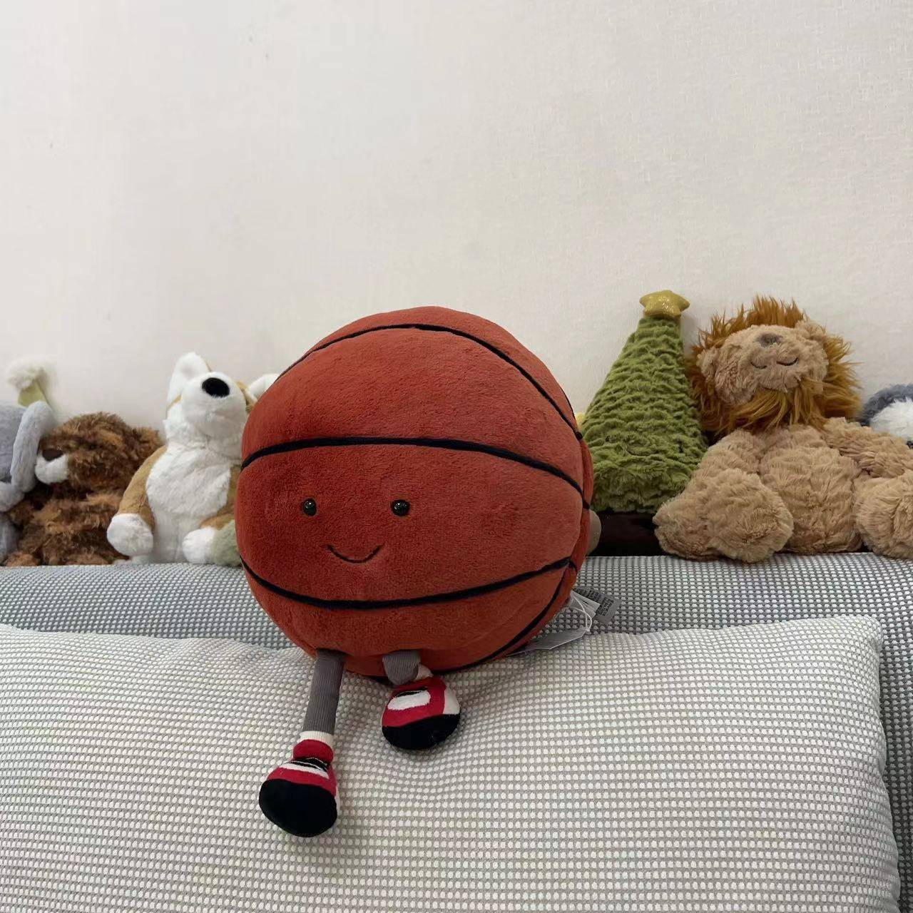 Spot jellycat basketball football badminton tennis baseball golf table tennis racket pendant doll