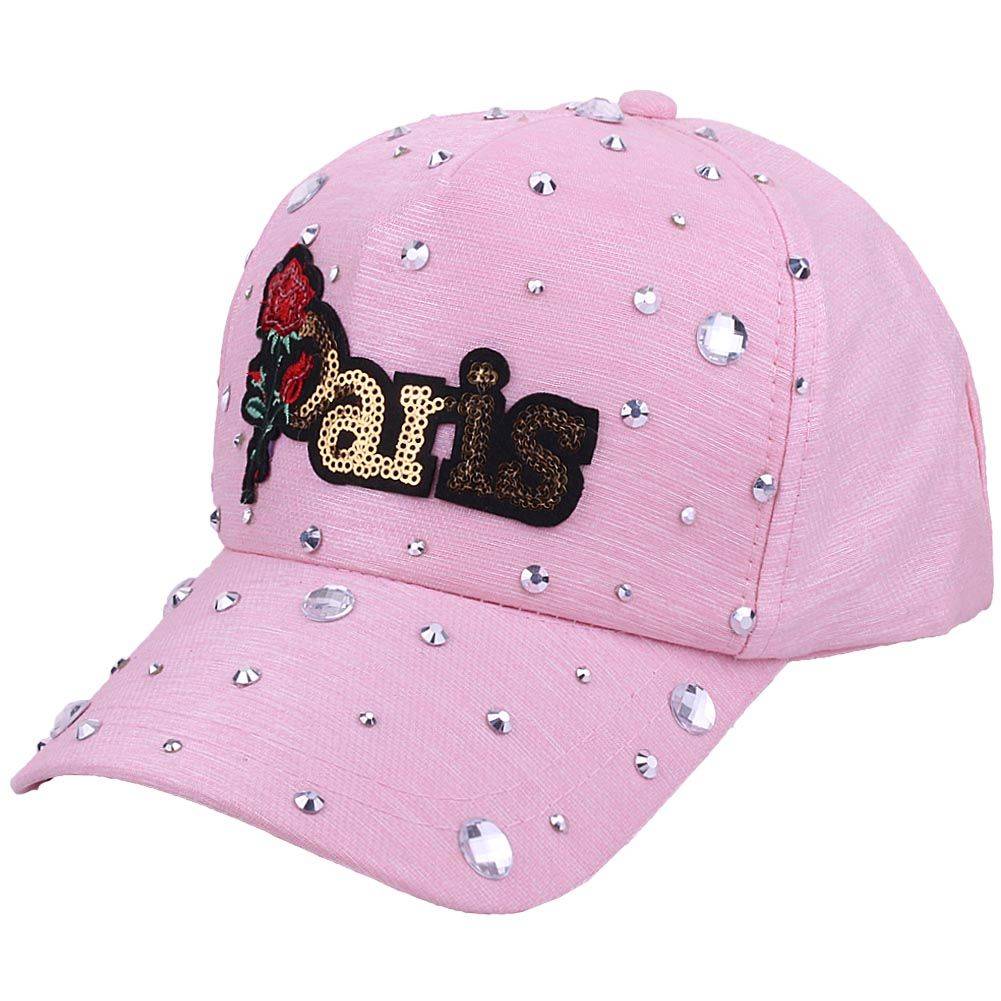 Men's hat summer new Paris rose letters baseball cap Korean version outdoor sports casual peak cap