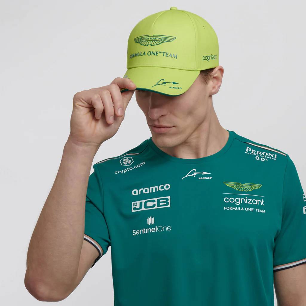 F1 Around Aston Martin Team Racing Hat Motor Sports Golf Baseball Muck Tongue Machine Rider