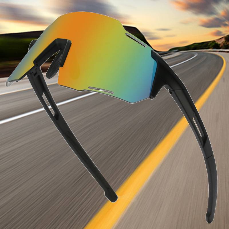 Girls' bicycle cycling glasses white frame transparent film, face face, small outdoor sunglasses, wind -proof sand professional night vision