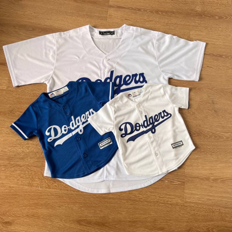 LOS DODGERS Los Angeles Daoqi team baseball uniform adult children's jersey parent -child carnual shirt T -shirt short sleeves
