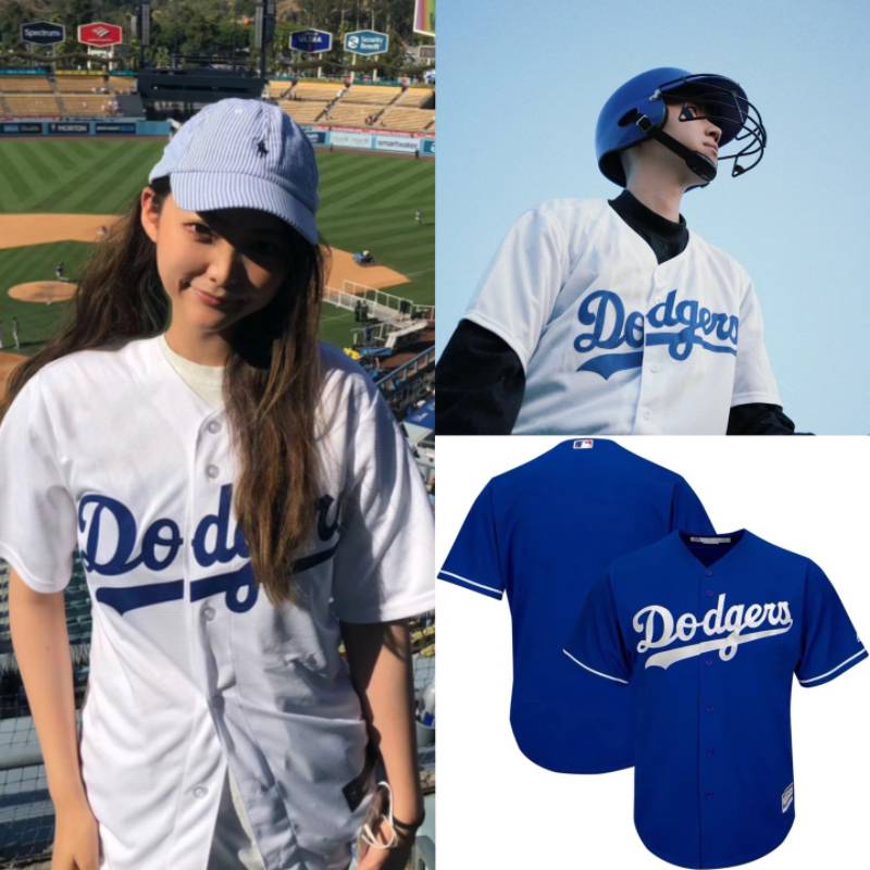 LOS DODGERS Los Angeles Daoqi team baseball uniform adult children's jersey parent -child carnual shirt T -shirt short sleeves