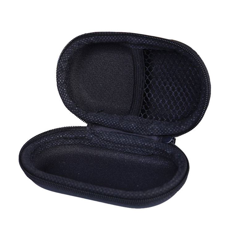 Wireless Bluetooth headset storage bag hanging ear -linked Bluetooth sound control headset bag elliptical anti -shock -resistant headset headset box