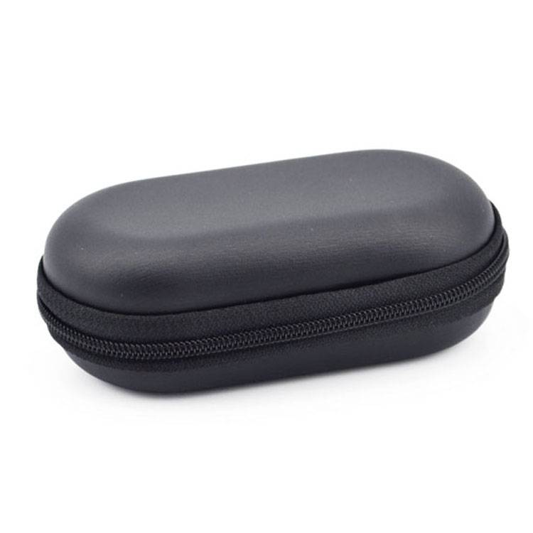 Wireless Bluetooth headset storage bag hanging ear -linked Bluetooth sound control headset bag elliptical anti -shock -resistant headset headset box
