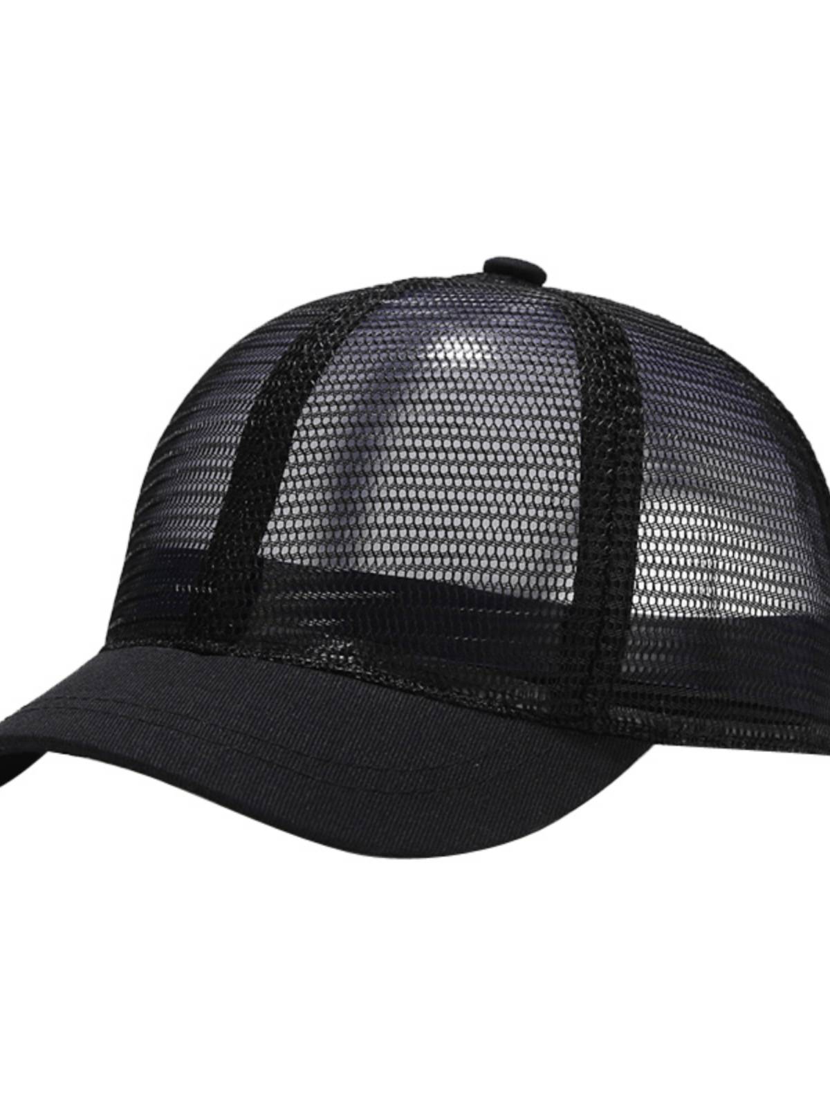 The new short -eaves baseball cap Full network eye breathable thin equestrian hat men's tide female INS short -edge peaked cap Japanese summer summer