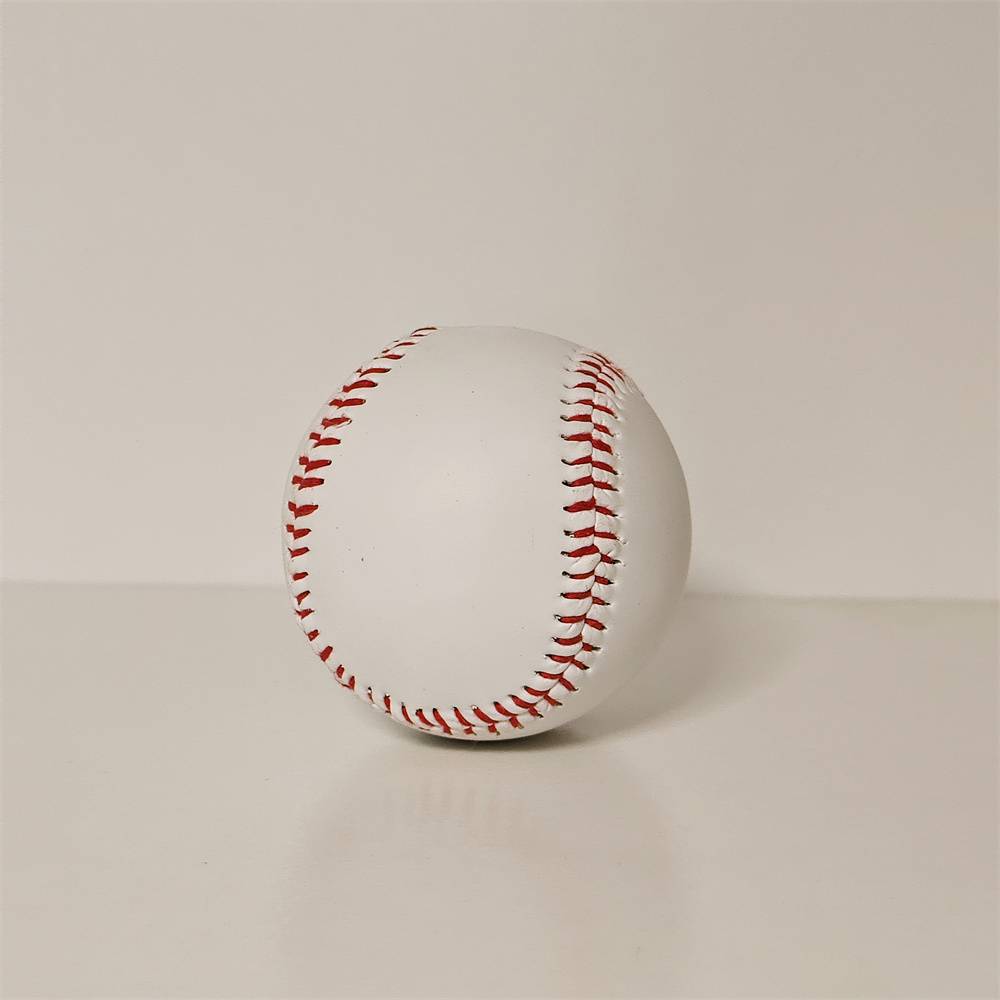 Pure white baseball