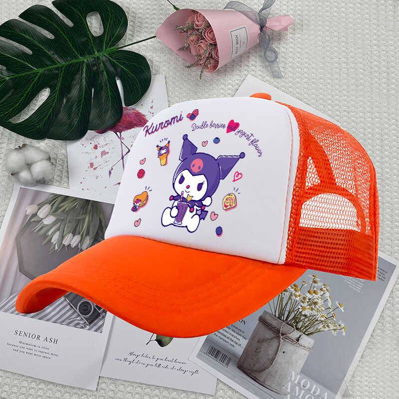 Sanlou Kuromi hat, wide eaves in summer, sunscreen hats, primary school student outdoor peaked cap baseball hats, girls