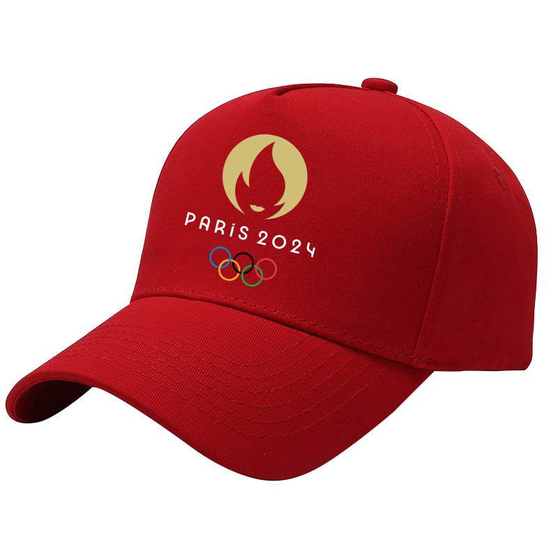 2024 Paris Olympic Games Paris logo printed peaked cap custom outdoor sunshade men's sweat absorption baseball hat