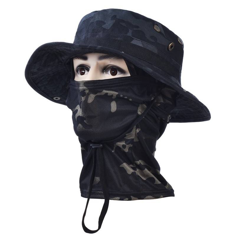 Holding baseball cap Mask, outdoor mountaineering wild camp fishing sunscreen, air -breathabi, air -breathable, sun -drying fast drying cap