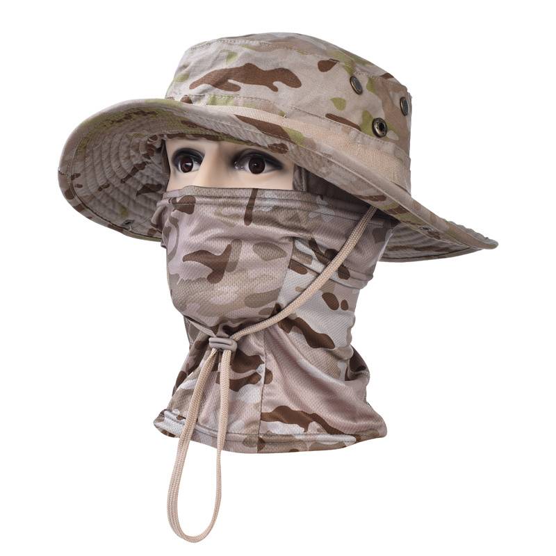 Holding baseball cap Mask, outdoor mountaineering wild camp fishing sunscreen, air -breathabi, air -breathable, sun -drying fast drying cap