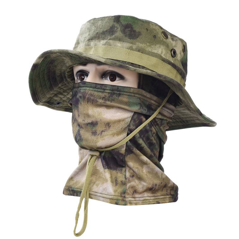 Round -edge hat set (ruins green) send ice sleeves