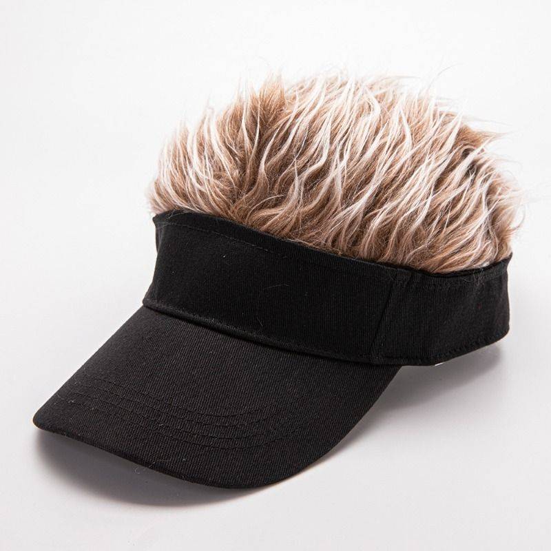 Wig hat Men's lucking hat personality is funny hat, handsome baseball tourism spring tourism