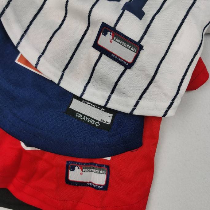 European and American pet dog clothes baseball clothes breathable summer costume Teddy Corgi Flash Inu golden wool big dog medium dog