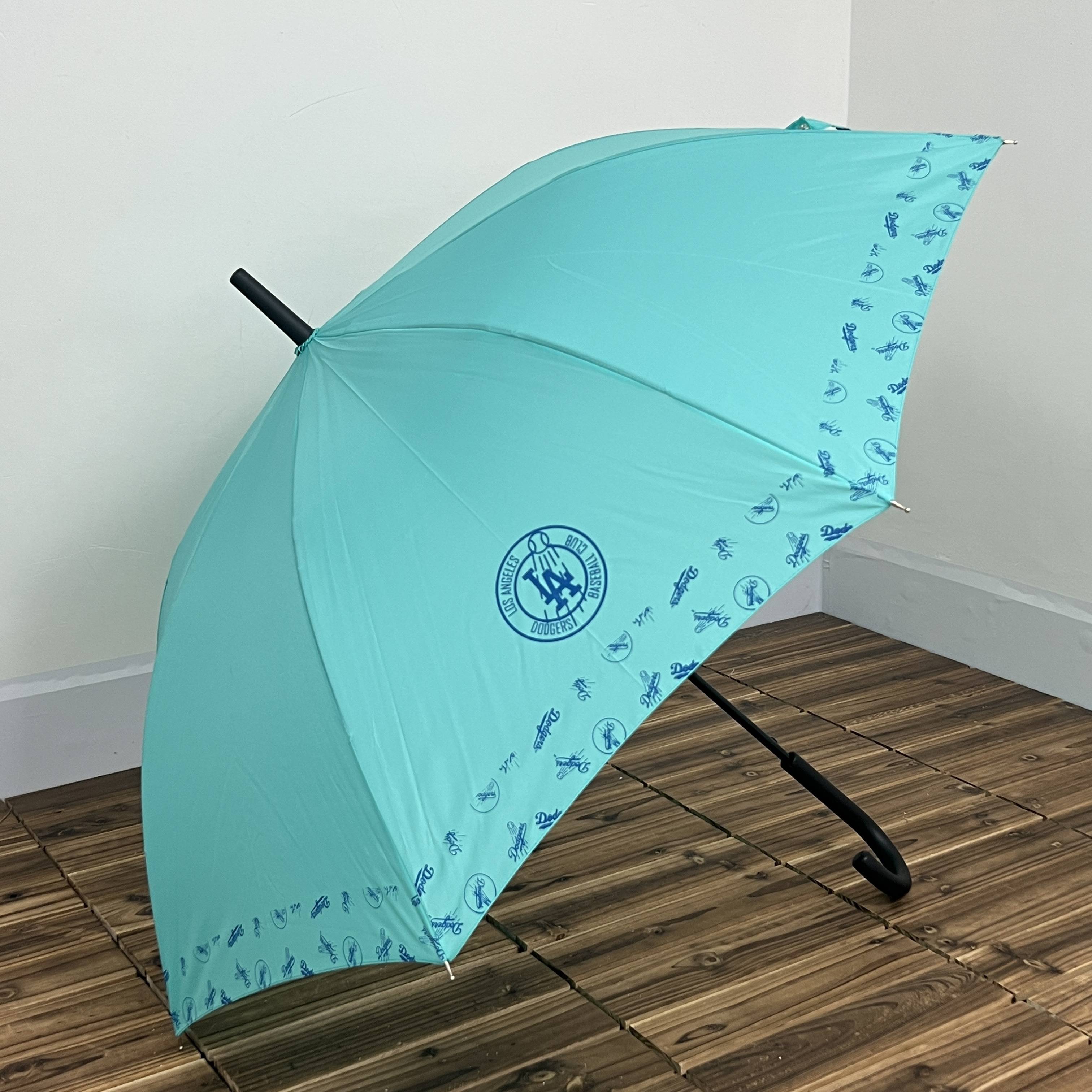 Tide brand Korea LA Baseball League Blue Long Handle Automatic Fiber Wind Wind Dry Adult Student Network Red Umbrella