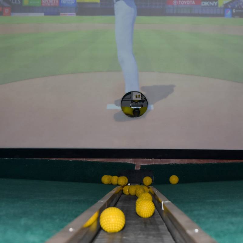Indoor VR Baseball Stadium AI Simulation Experience Hall Interactive Projection Automatic Series Sports Equipment