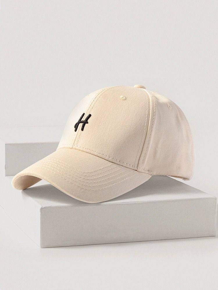 Yang Mi, the same soft top baseball hat female big head circumference wide hats, face, face, fashion casual beige peaked hat autumn