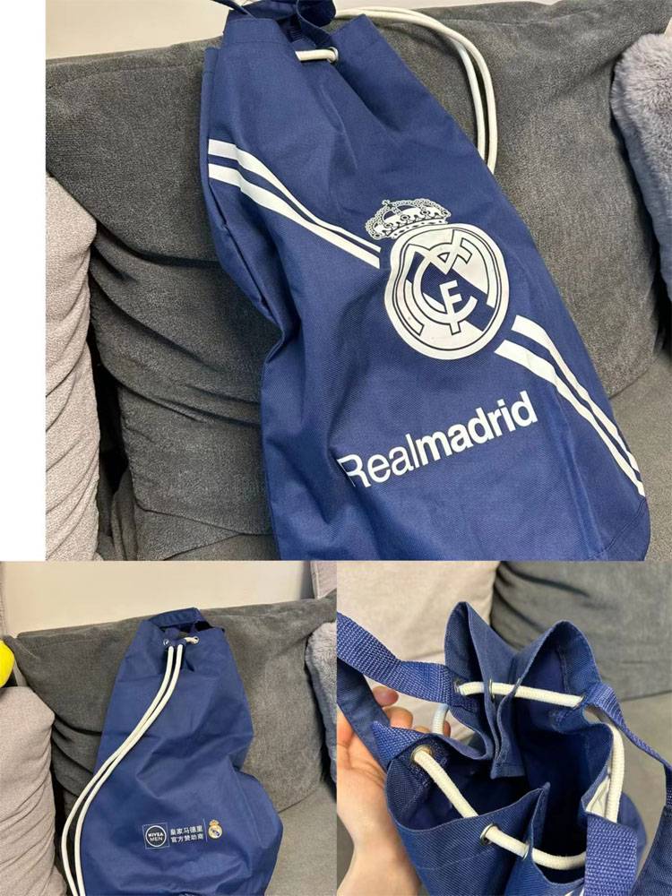 Nivea male Real Madrid joint name football bag surrounding waterproof storage bag training backpack sports outdoor shoes bag draws