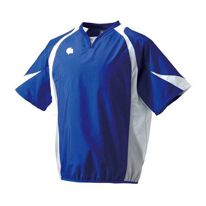 D brand Japan Da Valley Facing Baseball Trunk Dellery Training Server Short Sleeve Blue, Black and White Adult Leisure
