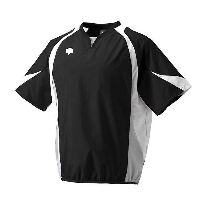 D brand Japan Da Valley Facing Baseball Trunk Dellery Training Server Short Sleeve Blue, Black and White Adult Leisure