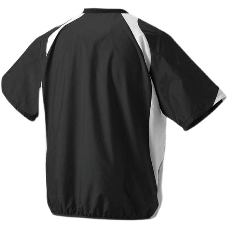 D brand Japan Da Valley Facing Baseball Trunk Dellery Training Server Short Sleeve Blue, Black and White Adult Leisure