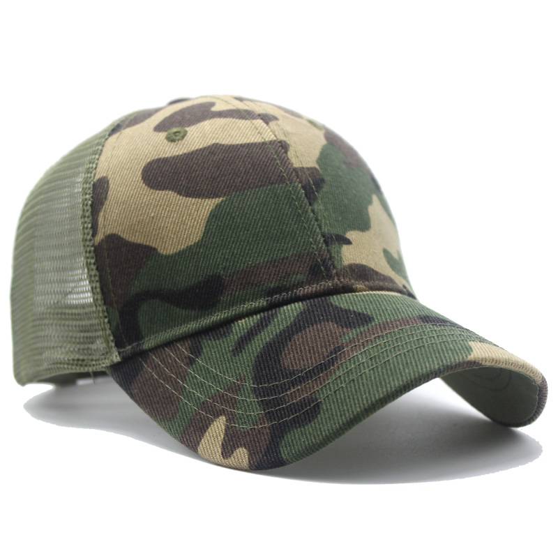 Summer outdoor camouflage sports sunscreen baseball hats male breath, sunshine sun network hat Korean version of tide duck tongue hat female