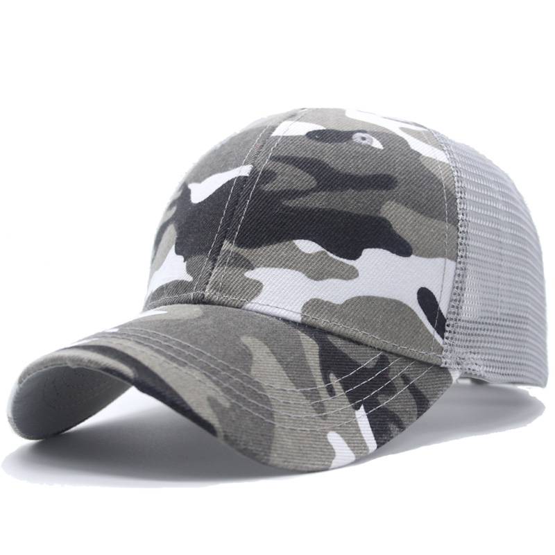 Summer outdoor camouflage sports sunscreen baseball hats male breath, sunshine sun network hat Korean version of tide duck tongue hat female
