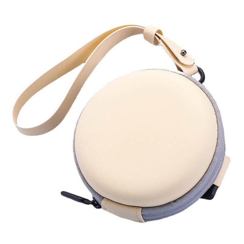 Folding glasses box Women's big names the same high -quality portable storage bag round zipper sunglasses sunglasses bag