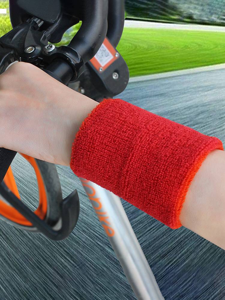 Wrist guard men's and women's sports running fitness basketball badminton tissue thin cotton cotton cotton, sweat sweat, sweat, wolf cover strap