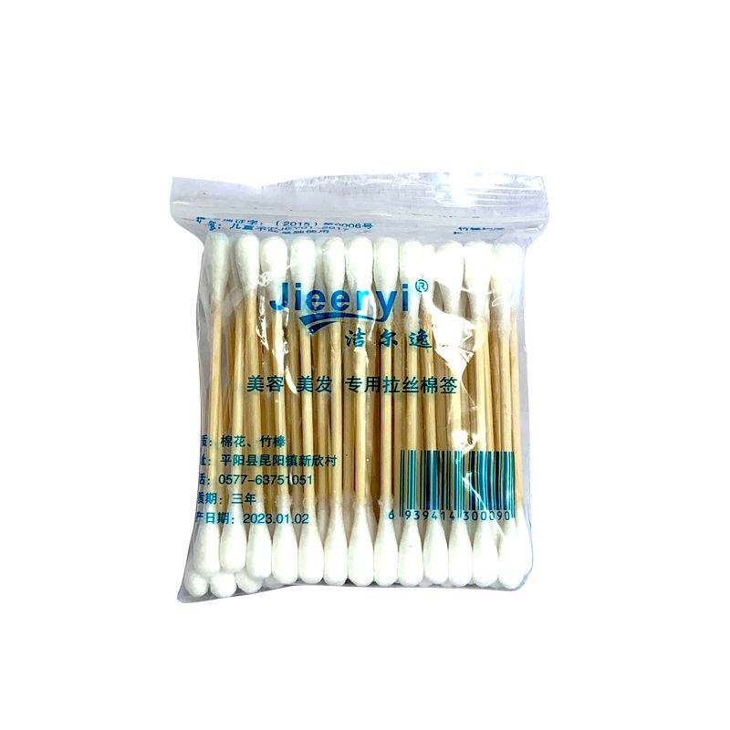 Ruqian big head wood rod cotton swab 5 small bag (250)