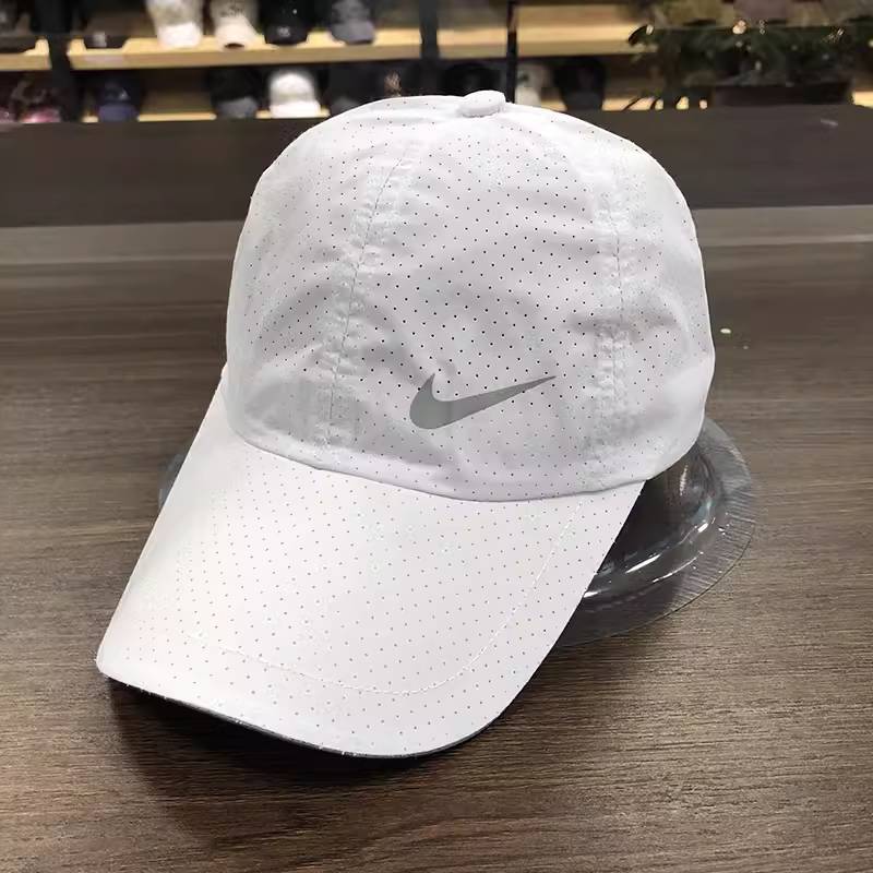 Nike hat men and women summer peaked caps, fast dry golf sports running breathable tennis cap baseball cap