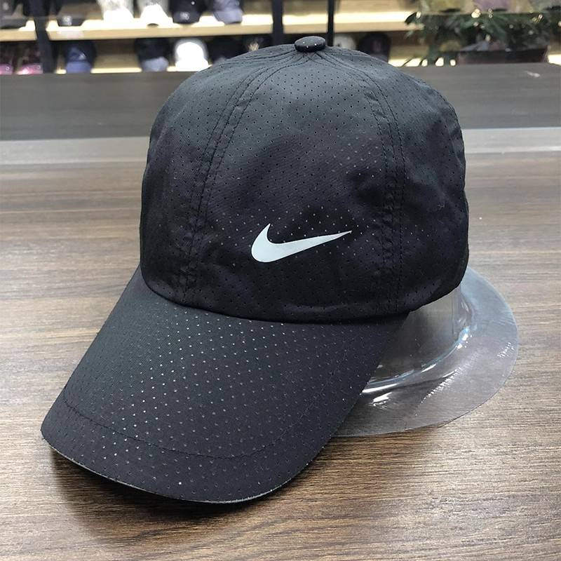 Nike hat men and women summer peaked caps, fast dry golf sports running breathable tennis cap baseball cap