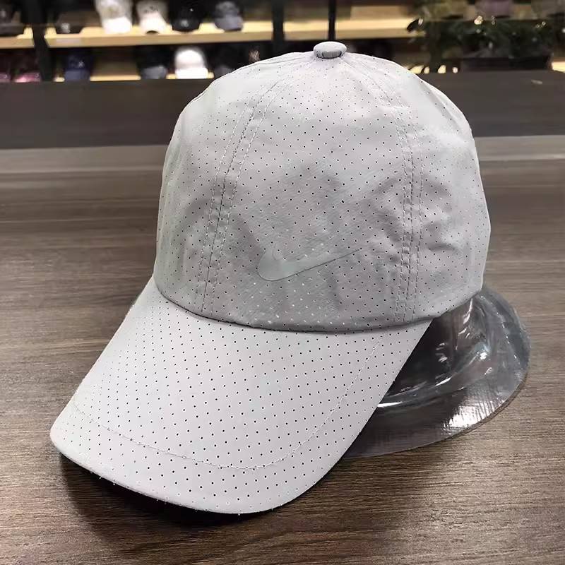 Nike hat men and women summer peaked caps, fast dry golf sports running breathable tennis cap baseball cap