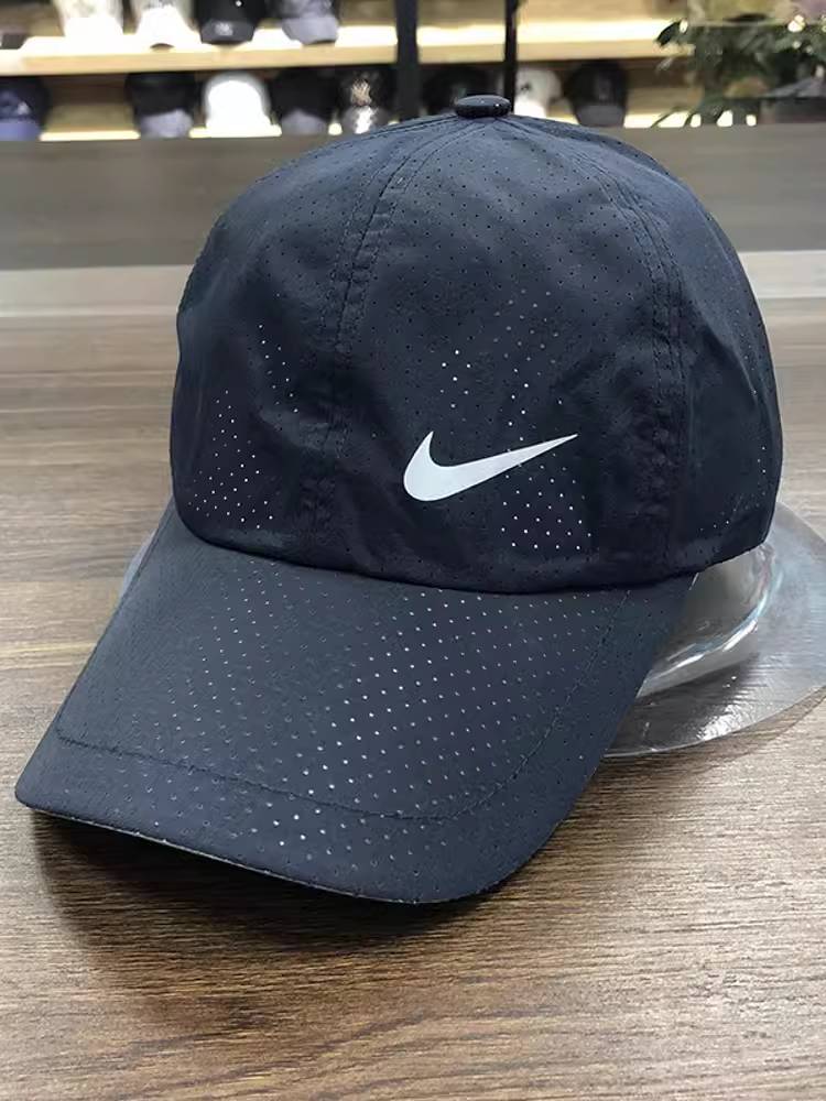 Nike hat men and women summer peaked caps, fast dry golf sports running breathable tennis cap baseball cap