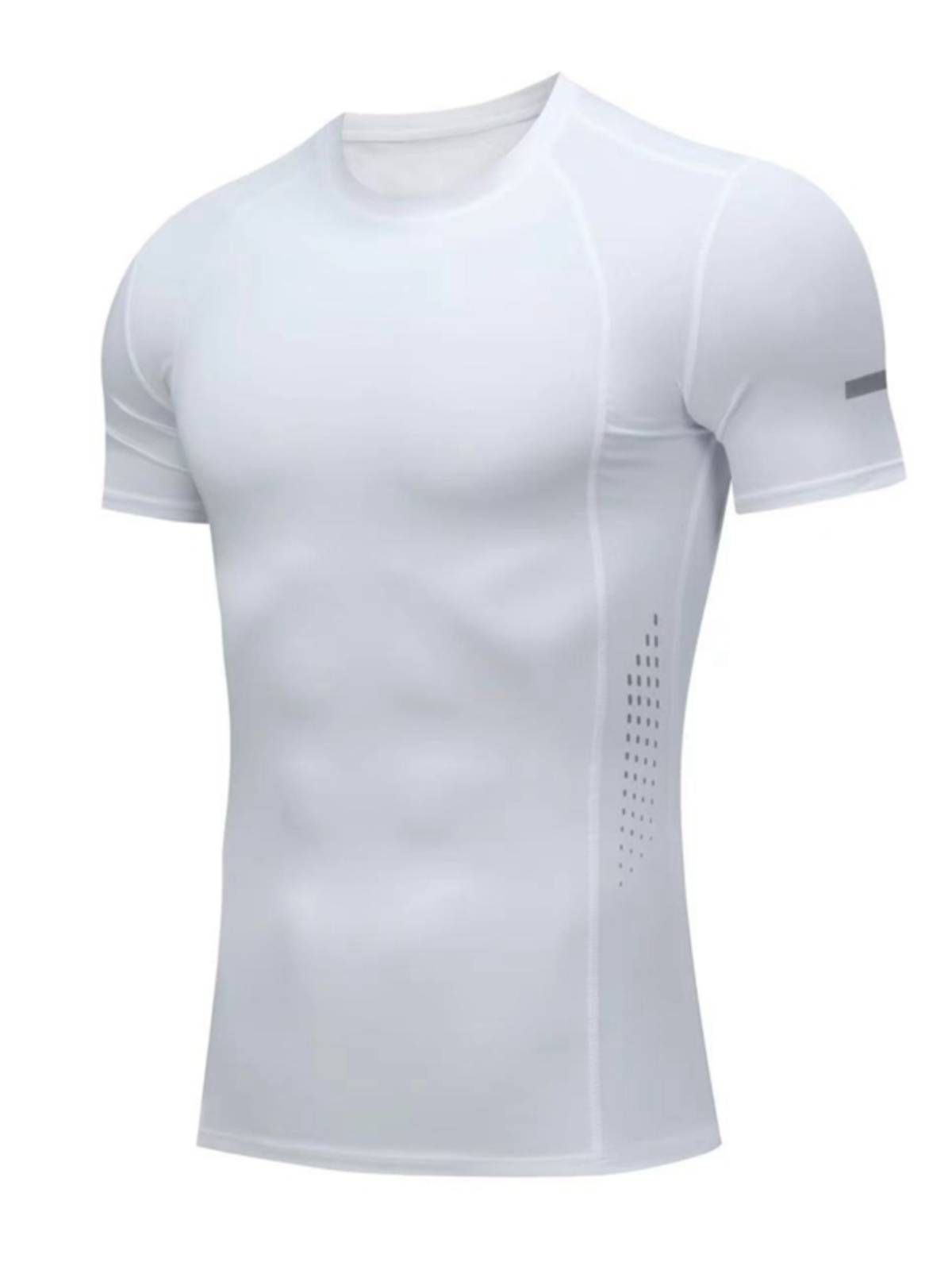 Japanese professional baseball lining in summer short -sleeved round neck tights tight -drying light -drying function white and black Tibetan green