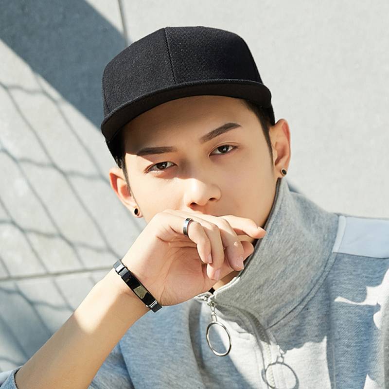 Hat men's flat hat board hats men's summer tide brand hiphop flat tongue flat eaves baseball hat hip hip hip hip