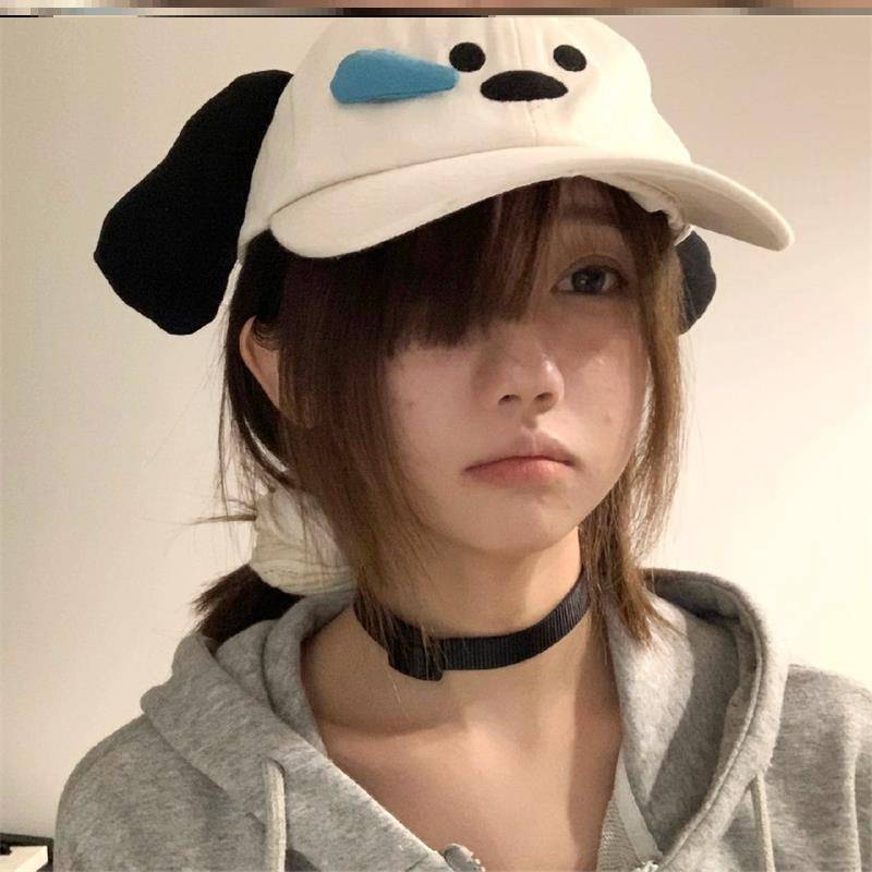 Snotlout dog hat girl with sunscreen-proof baseball caps, big head, big duck tongue caps