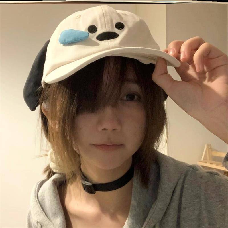 Snotlout dog hat girl with sunscreen-proof baseball caps, big head, big duck tongue caps