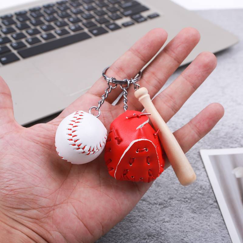 Creative baseball keychain bag, pendant baseball fan supplies, gift sports souvenirs