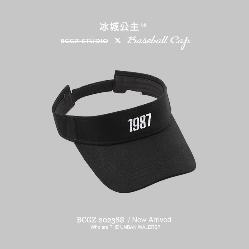 Hat Men's Empty Ding Duck Hat Men's Summer Sports Running No Top Shade Hat 1987 Sunscreen Hat Baseball Hat