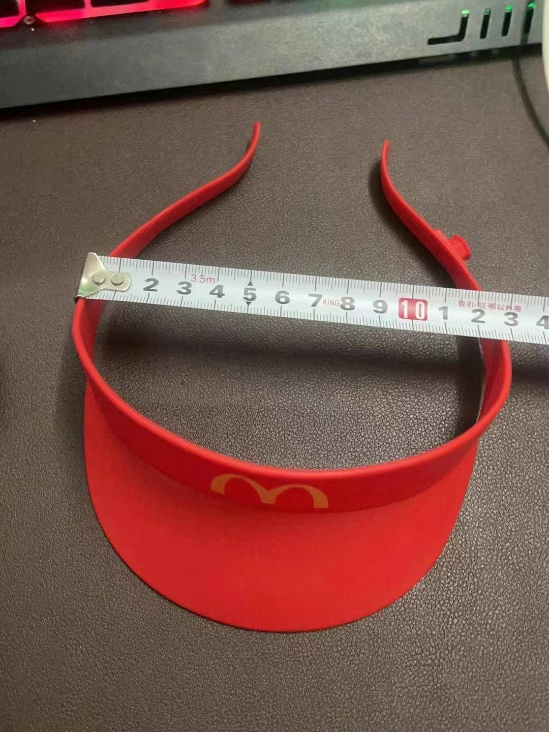 Net Red McDonald's Happy Children's Toy Discard Camer Hat Microfen Gift Store clerk blocked the hat funny