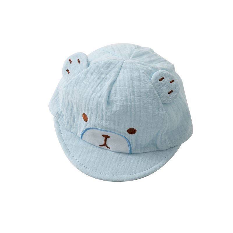 Baby hat Summer thin peaked cap, pure cotton boneless newborn sunscreen sunscreen small moon age baseball cap