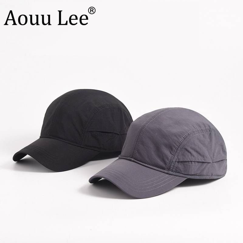 Aouu lee large -size quick -drying baseball hat summer thin men's big head surrounding outdoor sunshade duck tongue hat