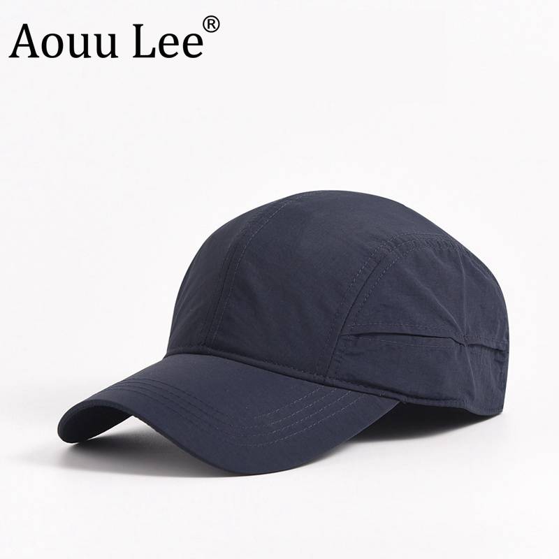 Aouu lee large -size quick -drying baseball hat summer thin men's big head surrounding outdoor sunshade duck tongue hat